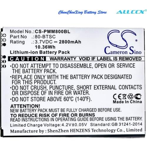 Cameron Sino 2800mAh Barcode Scanner Battery for Point Mobile PM80