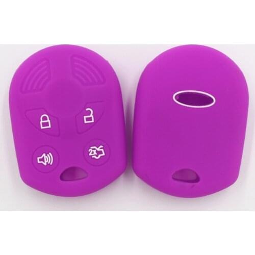 4PC For Ford Fiesta Focus 2 Ecosport Kuga Escape Filp Key Cover Accessaries Silicone Car Key Cover Remote Protector Case
