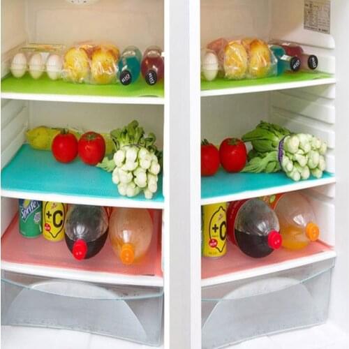 High quality 45*29cm 4 pcs / lot EVA Refrigerator Pad Mat Fridge Anti-fouling Anti Frost Waterproof Pad Kitchen Table Eat Mats