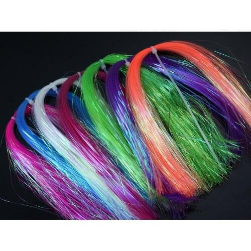 Dyed-Pearl Flashabou Hedron Fly Tying Materials;Available in 7 Colors ,1/69" Wide By 12" Long