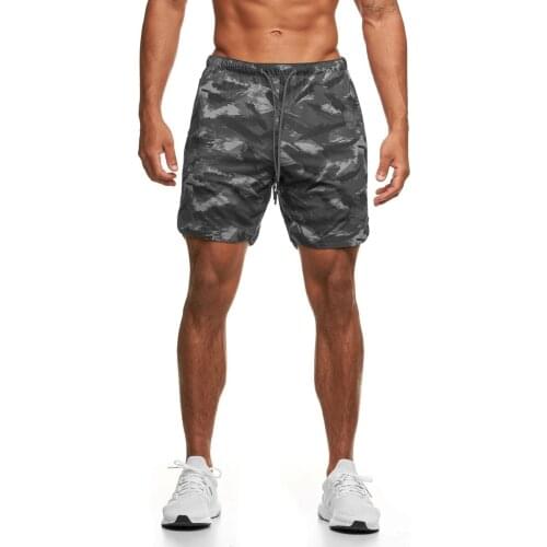Mesh Summer Camouflage Shorts Mens Ice Silk Loose Pants Casual Pants Beach Pants Running Sports Capris