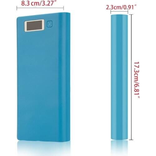 2021 New 8*18650 Battery Holder Dual USB Power Bank Battery Box DIY Shell Case