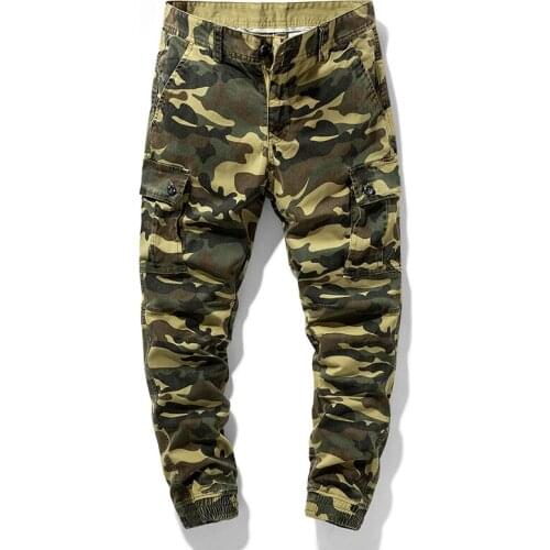 2021 Mens Spring Summer New ArmyGreen Outdoor Camouflage Trousers Casual Fashion Trendy Men Pants