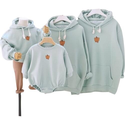 Family Matching Clothes Cotton Hoodies Father Mother Daughter Son Mom Mommy and Me Clothes T-Shirts Couple Family Look Outfit