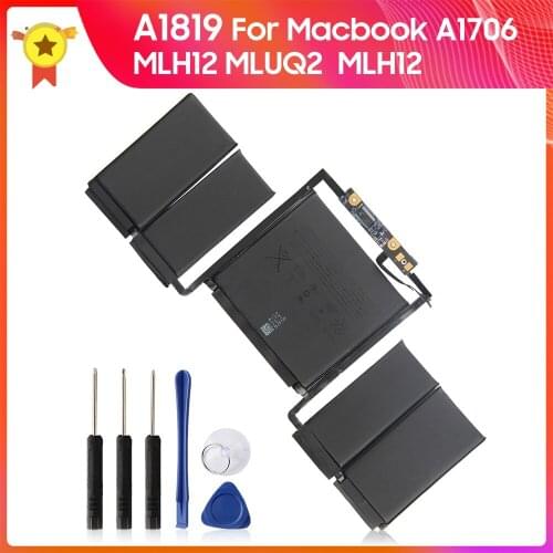 Original Replacement Battery A1819 for Macbook A1706 MLH12 MLUQ2 MLH12 4314mAh Genuine Laptop Battery