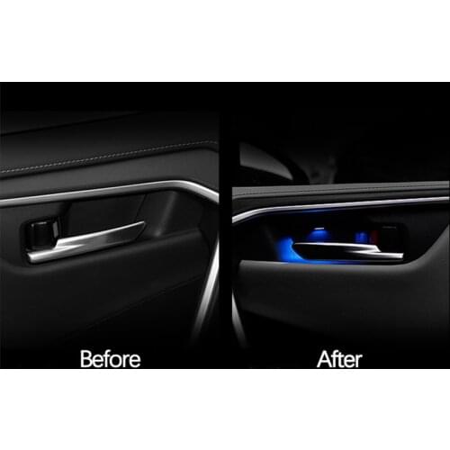 Central Control Welcome Door Lights Atmosphere Light Mood lamp Interior Door Bowl Ambient Light For Toyota RAV4 2019 2020