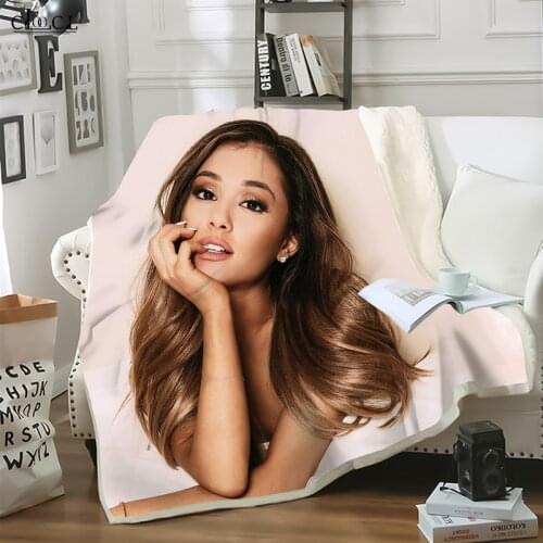 Singer Ariana Grande Blankets Child Adult Quilt 3D Print Cat Star Sofa Travel Teens Women Men Casual Travel Student Blanket