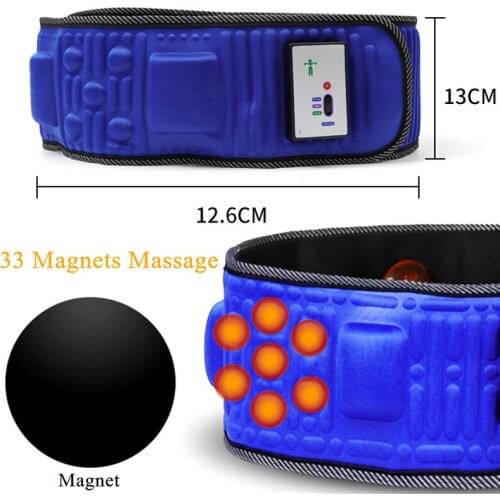 Slimming Belt Body Shaper Massager Electric Fat Burner Machine Vibration Tummy Fitness Lose Weight Anti Cellulite 33 Magnets