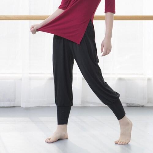 Yoga Pants Women Fitness Sports Capri Workout Modal Sweatpants for Female Sports Loose Trousers Plus Size 3XL Dance Training