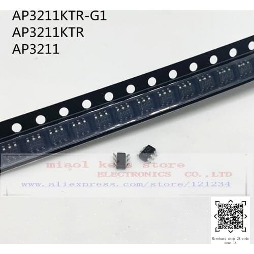 [10pcs-50pcs]100%New original: AP3211KTR-G1 AP3211KTR AP3211 - IC REG BUCK ADJ 1.5A 1.4MHz SOT23-6