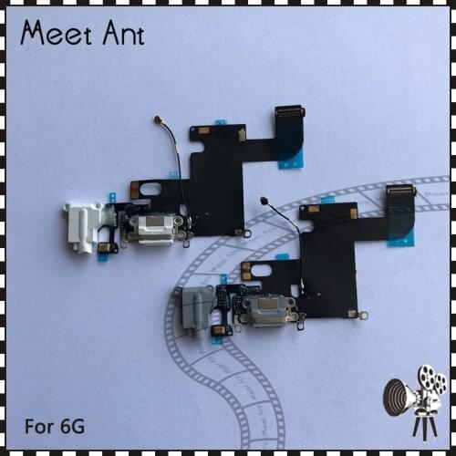 10Pcs/lot High Quality For iphone 6 6G 4.7'' 6 Plus 5.5'' Charging Port Dock Mic Headphone Flex Cable Repair Parts