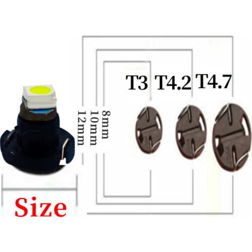 100XT4.2 1210 LED SMD Car Gauge Light Auto Dashboard Instrument Light Dash Lamp Cluster Bulb Car DC 12V White Signal Lamp