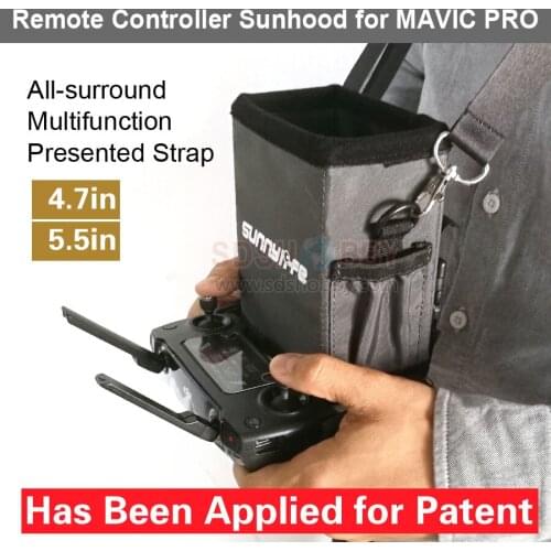 4.7in 5.5in Remote Controller Sunhood All-surround Smartphone Sunshade with Strap for MAVIC PRO
