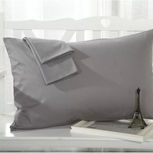 100% Egyptian Cotton 600 TC white light gray beige gray blue pink wine red colors Pillowcases 48x74 cm 4 pieces customize