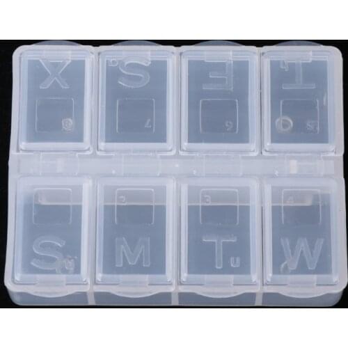 8 Grids Plastic Storage Box Case Home Organizer Jewelry Beads Pill Boxes Parts