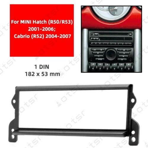 Car Radio Fascia Stereo Panel Plate For MINI Hatch (R50/R53) 2001-2006 Cabrio (R52) 2004-2007 Frame Dash Kit