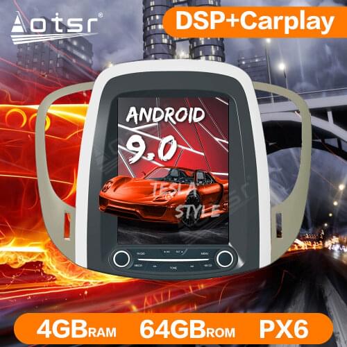 Android 9 4GB+64GB PX6 Tesla Style Car Radio GPS Navigation For Buick lacrosse 2008-2014 Auto Stereo Multimedia Player Head Unit