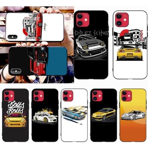 Tokyo JDM Drift Sport Car Shell Phone Case for iPhone 11 pro XS MAX 8 7 6 6S Plus X 5S SE 2020 XR