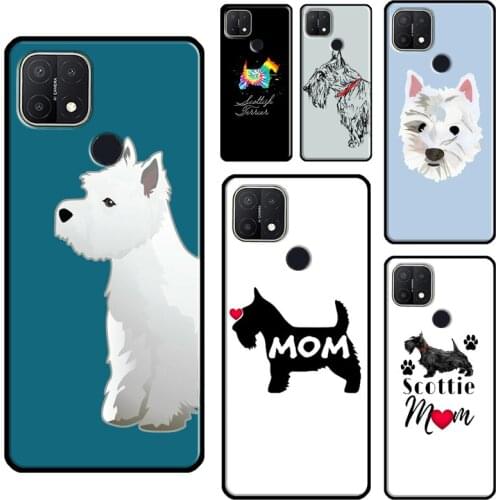 Westie Scottie Scottish Terrier Case For OPPO A53 2020 A31 A9 A5 A52 A72 Reno 4 Pro 2 Z A3S A5S A83 A91 A15 Phone Cover