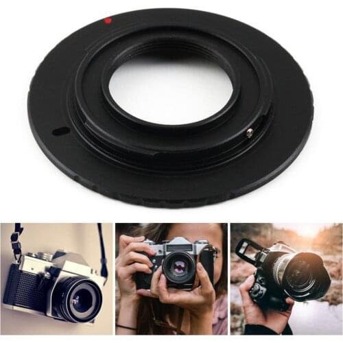 Black Anodized Aluminum Metal Adapter Camera Convert Ring for Olympus PM1 C Mount Lens to Micro 4/3 M4/3 for Panasonic GX1 GF5