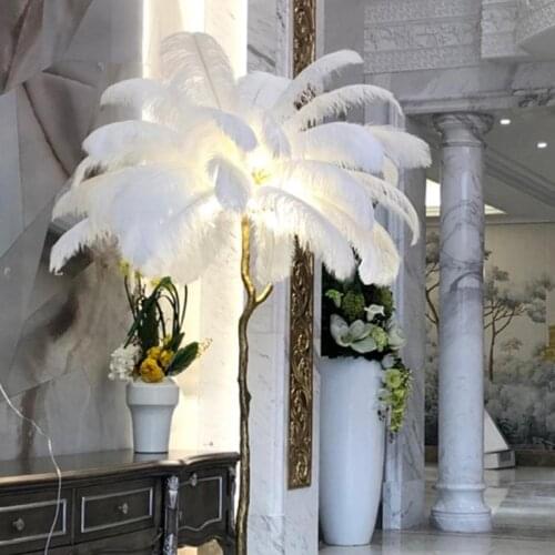 DIY White Natural Ostrich Feathers Jewelry Making Accessories Party Crafts Feathers Wedding Decor 30cm-35cm