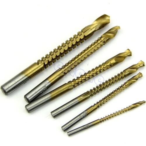 Hot sale 6pcs Ti Drill Bit Woodworking Wood Metal Plastic Cutting Hole Saw Holesaw HSS