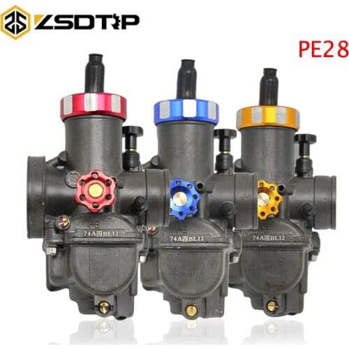 ZSDTRP Super Performance Manual KEIHI Racing Carburetor PE28 Fit Motorbike Moped Scooter Dirt Bike ATV Quad