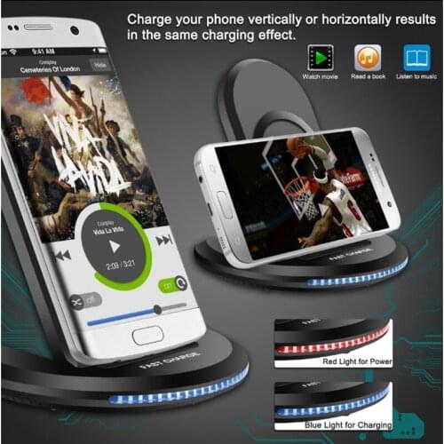 Aliexpress Hot Mobile Phones Stand Wireless Charger For Iphone and Samsung