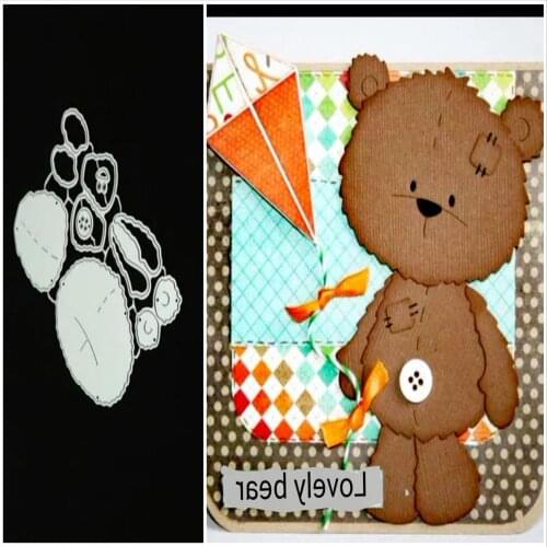 Little Bear Metal Cutting Dies for DIY Scrapbooking Album Paper Cards Decorative Crafts Embossing Die Cuts