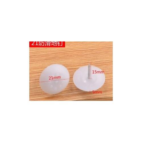 Furniture accessories Fasteners plastic nylon moistureproof anti slippery cabinet 21mm white