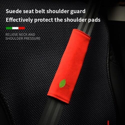 Car Suede Seat Belt Shoulder Guard for Audi A1 A2 A3 A4 A5 A6 A7 A8 TT 8L 8P 8V Q3 Q5 Q7 Q8 S1 S3 S6 S7 S8 R8