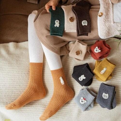 Jeseca New Fashion Cute Anime Women Long Socks Japanese Kawaii Soft Warm Underwear Thermal Winter Student Girl Long Socks