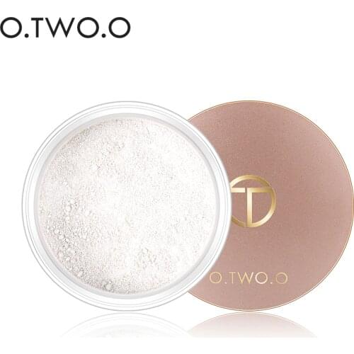O.TWO.O Smooth Loose Powder Matt Makeup Transparent Finishing Powder Waterproof Cosmetic Puff For Face Finish Setting With Puff