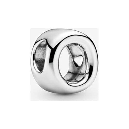Genuine 925 Sterling Silver Letter O Alphabet Beads Fit Original Charms Bracelets Bangles Women Girl Jewelry Gift bijoux femme