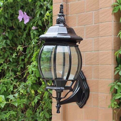Simple European style decoration door courtyard villa door clothing store bar terrace outdoor wall lamp