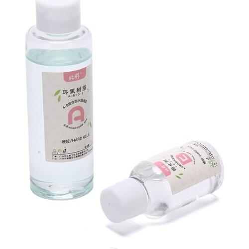 Transparent Crystal Clear Epoxy Resin Glue Sealant AB Glue Set For DIY Jewelry Crafts Resists Yellowing
