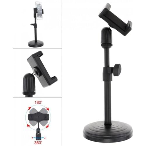 Live Broadcast Extendable Cell Phone Holder with Lifting Mount Stand for Vlog Studio Video Chatting