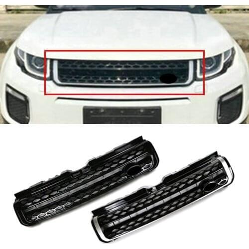 Car Front Bumper Grille ABS Upper Mesh Grill For Land Rover Range Rover Evoque 2010 2011 2012 2013 2014 2015 2016 2017 2018