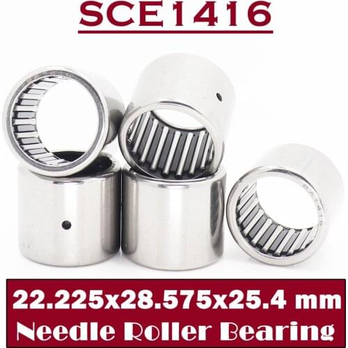 SCE1416 Bearing 22.225*28.575*25.4 mm ( 5 PCS ) Drawn Cup needle Roller Bearings B1416 BA1416Z SCE 1416 Bearing