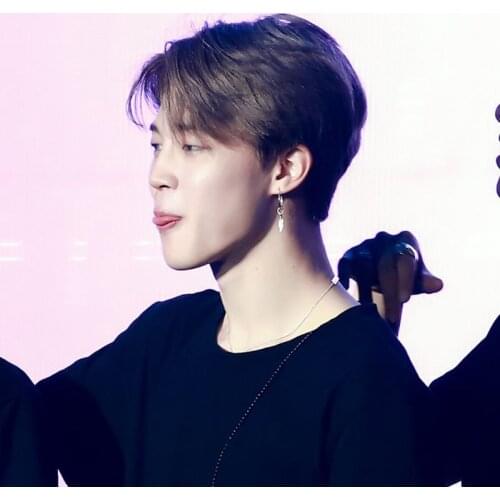 Y166 Hip Hop Kpop Boy Leaf Titanium Feather Pendant Hoop Drop Earrings Korean Jewelry