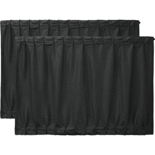 1-Pair 70x47CM Summer Car Curtains Car Side Window Sunshade Curtains Auto Windows Sun Visor Blinds Cover Adjustable Car Track