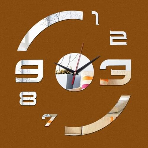 Special offer diy wall clock clocks home decor mirror acrylic modern living room quartz needle stickers sticker