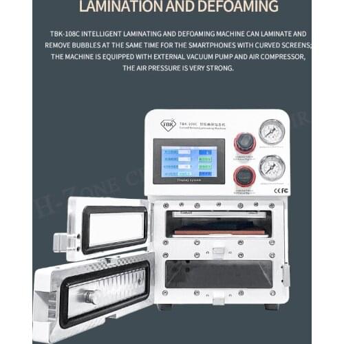 Tbk 108c Intelligent Vacuum Oca Laminating and Defoaming Machine for Samsung iPhone Tablet 12 inches LCD screen
