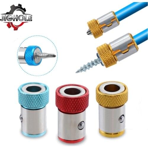 Universal Magnetic Ring 1/4'' Metal Screwdriver Bit Magnetic Ring For 6.35mm Shank Anti-Corrosion Drill Bit Magnet Powerful Ring
