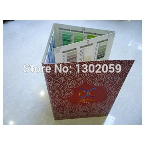 Factory Available 447 Color Map Book Embroidery cross Stitch Floss Thread Tool Free Shipping