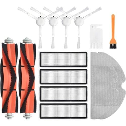 Side Brush Main Brushes Filters for Xiaomi Mijia 1C Sweeping Mopping Robot Vacuum Cleaner Spare Parts Roller Brush