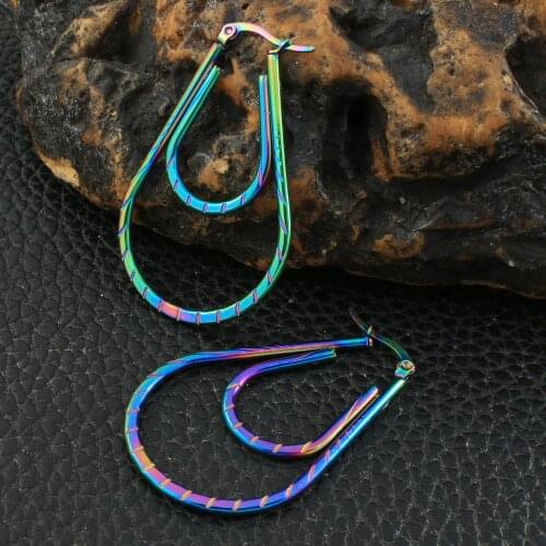 Stainless Steel Women Earrings In Jewelry Gift Fashion Wholesale Joyas De Acero Inoxidable Para Mujer EGAZAMAE