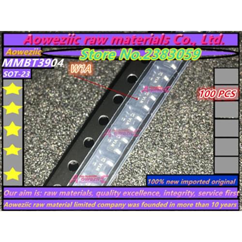Aoweziic 100% new imported original MMBT3904 W1A PMBS3906 WO6 MMBT4401LT1G MMBT4401 2X MMBT4403LT1G MMBT4403 2T SOT-23