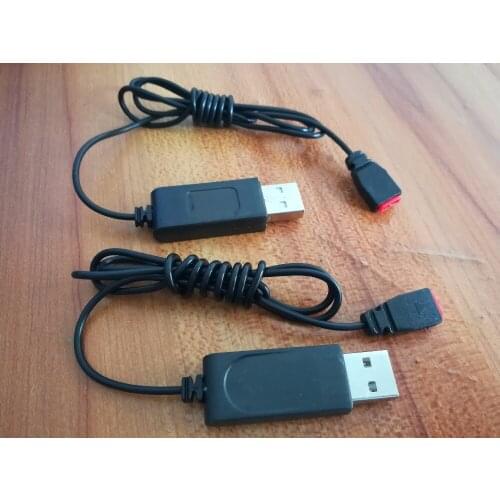 2PCS Syma X21 X21W 3.7V 380mAh Battery Charger USB Charging Cable Suit for Syma X21 X21W X5HW X5HC X5UW X5UC X14 X15 X26 X26A