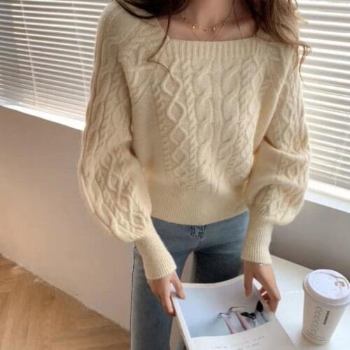 2021 Women Clothing Female Sweater Women Winter Pullover Knitting Overszie Tops Loose Sweaters Knitted Outerwear Dropshipping